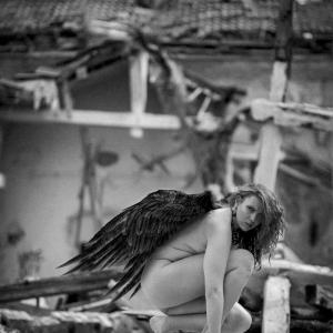 Fallen Angel Diana Nikolova Viktor Totev 04 Boudoir Photography in Industrial / Abandoned Places