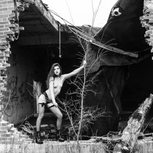 Wrecking Bal Kassie Jefferson 08 Boudoir Photography in Industrial / Abandoned Places