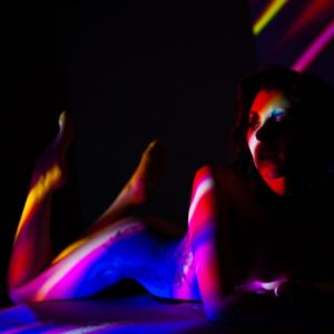 Beauty Of Aurora Amelia Vane Janelle J Jensen 2 J2dua6e Boudoir Photography in a Colorful Light Setting