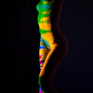 Beauty Of Aurora Amelia Vane Janelle J Jensen 6 Ixaupm2 Boudoir Photography in a Colorful Light Setting