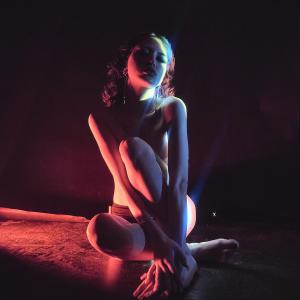 In Flamma Nofretete Stanislav Glazov 22 W8f1me3 Boudoir Photography in a Colorful Light Setting