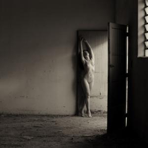 Lechat Agata Red In Black And White 7 Fy4u2ax Boudoir Photography in Industrial / Abandoned Places