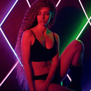 Neon Dusk Anna Myshlyaeva Sofia Skriptsova 9 Ehr1mtl Boudoir Photography in a Colorful Light Setting