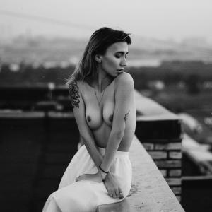 Nika Tishkova Lisaveta Lis Girl On The Roof 6 Qa04fuk Urban Boudoir Photography