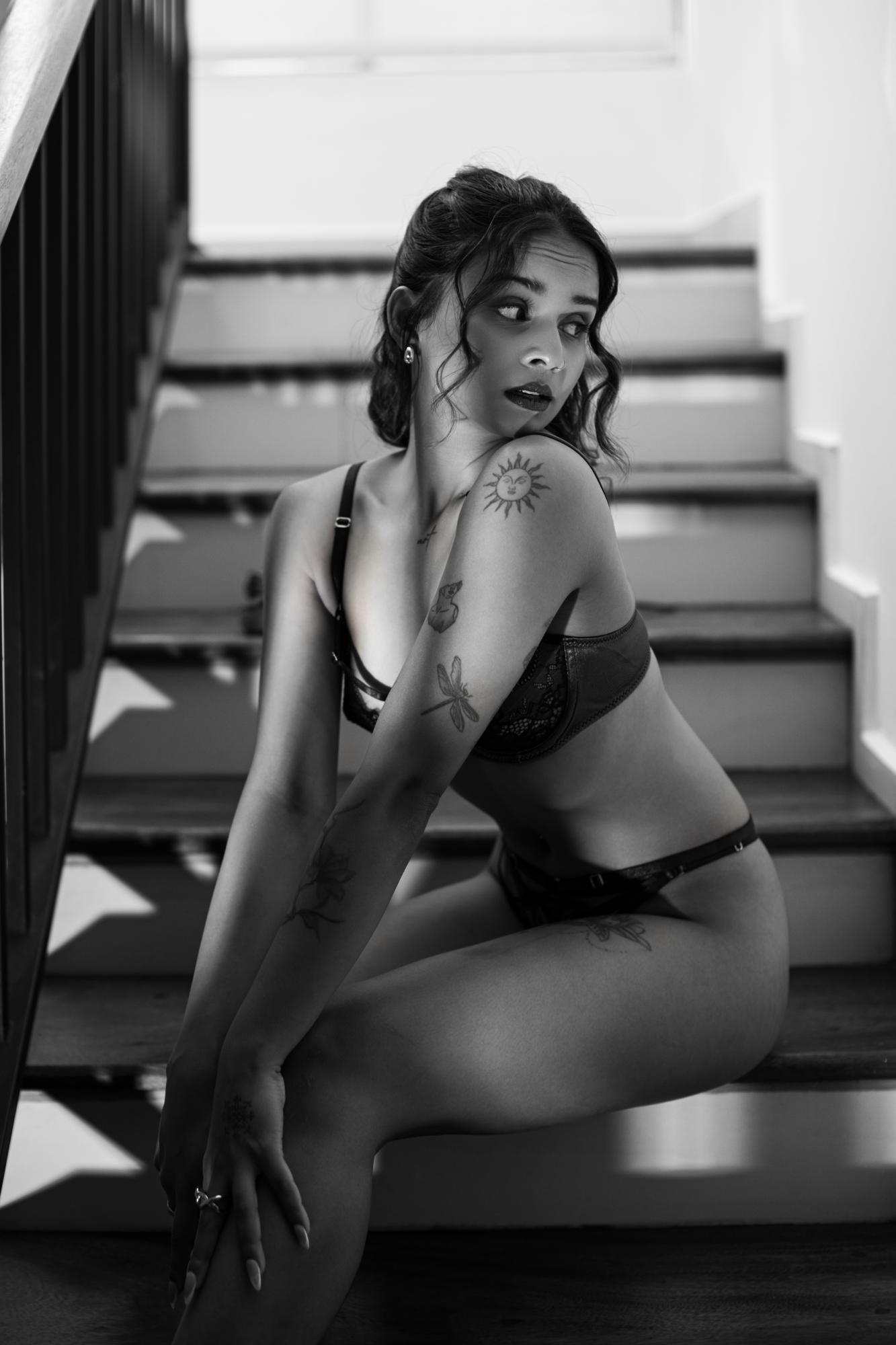 Sensuous Yoma In Red Lingerie - Sensuous Darkroom & Yoma Perera Image 11