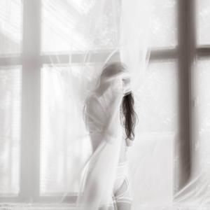 White Sunlight Room Solomiia Sokol Artem Tymoshenko 9 7utmonk Boudoir Poses with Curtains