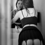 Beautiful Soul Anastasia 2 Boudoir Poses in Front of the Mirror